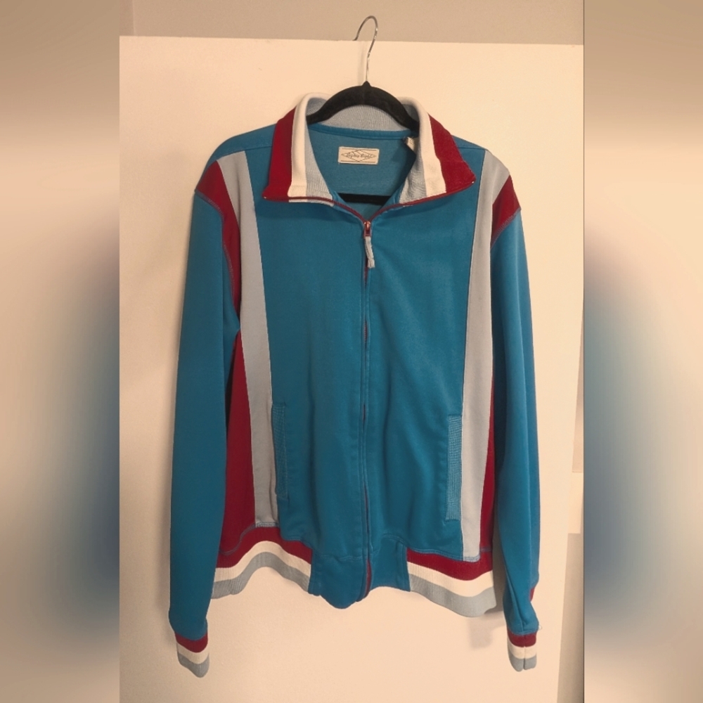 Vintage Eighty Eight Blue Burgundy And White Jacket L